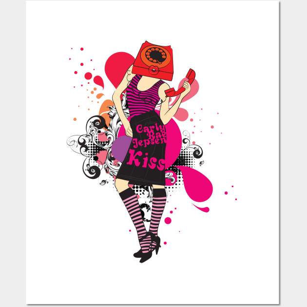 The Kiss Wall Art by kirstiedesign